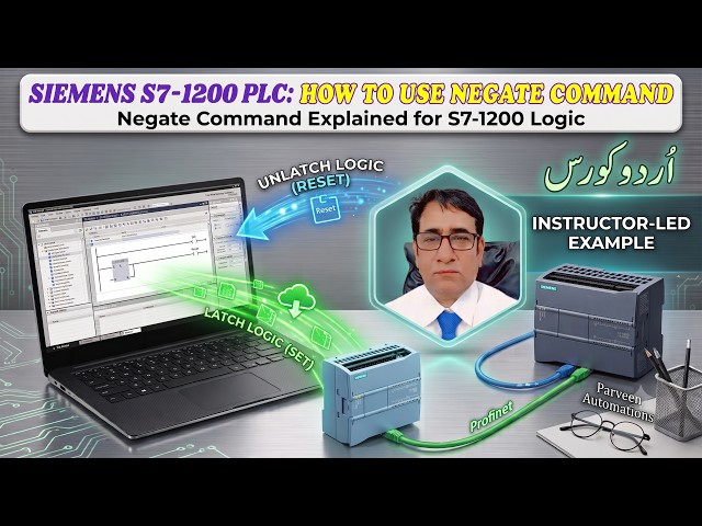 Siemens S7-1200 PLC Programming: How to Use the NEG (Negate) Instruction