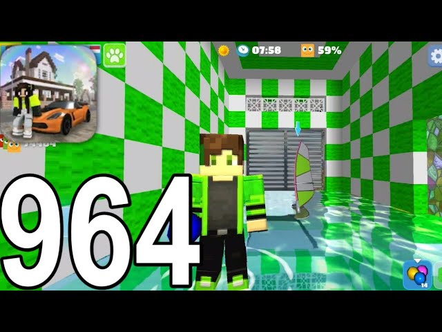 School Party Craft - White Green Garage - Gameplay Walkthrough Part 964 (Android)