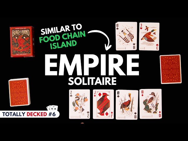 Empire Solitaire Board Game | Play FOOD CHAIN ISLAND with a Deck of Cards (Totally Decked #6)