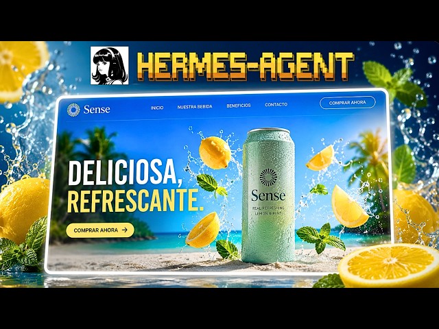 The NEW Hermes Agent is INSANE for Building WEBSITES...