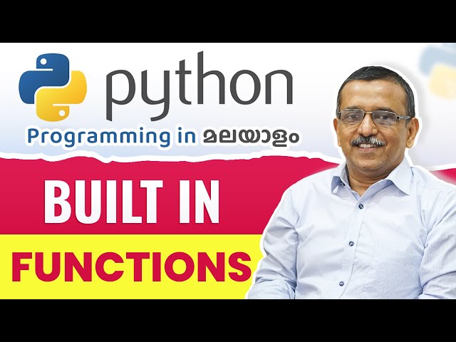 Built in Functions 🖥️  | Python Malayalam Tutorial for Beginners 🧠