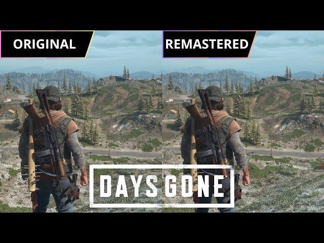 Days Gone - Original vs Remastered - Comparison of Details - Graphics Comparison - Physics
