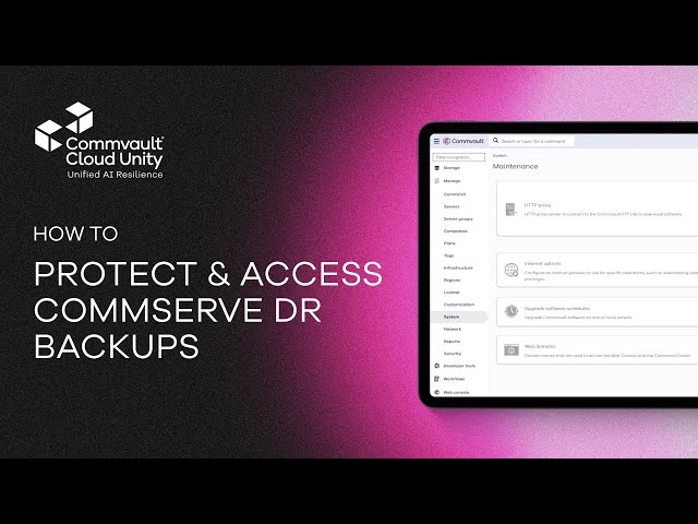 How To Protect & Recover CommServe DR Backups | Cloud Upload & Restore Tutorial