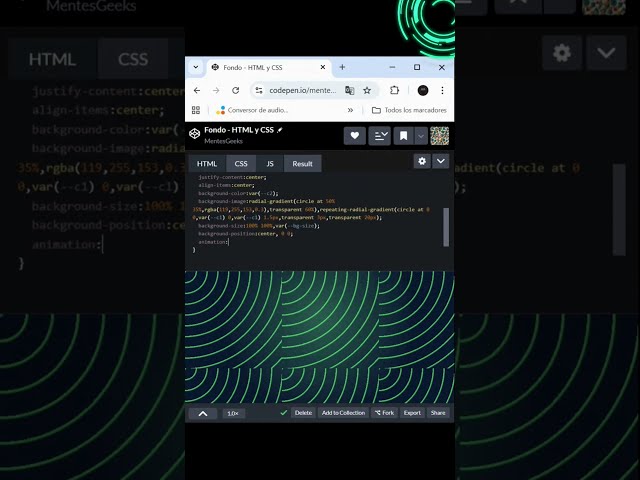 👉 #Fondo animado con #CSS y #HTML #webdevelopment #webdesign #programming #maths #ciencia #software