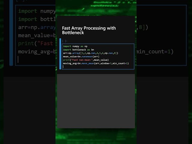 Fast Array Processing with Bottleneck