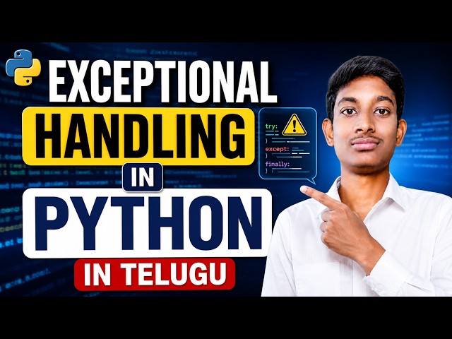 Exception Handling in Python in Telugu | Try Except Else Finally Explained | Python Tutorial