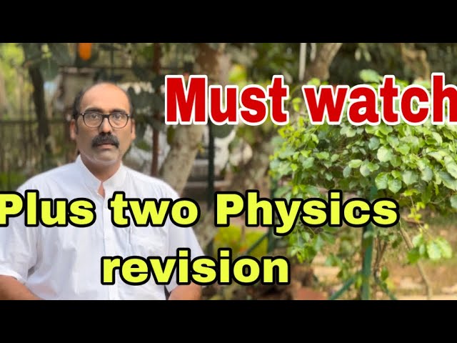 Plus two Physics important questions