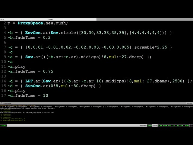 d0kt0r0 live coding the wall of power @ HAVN
