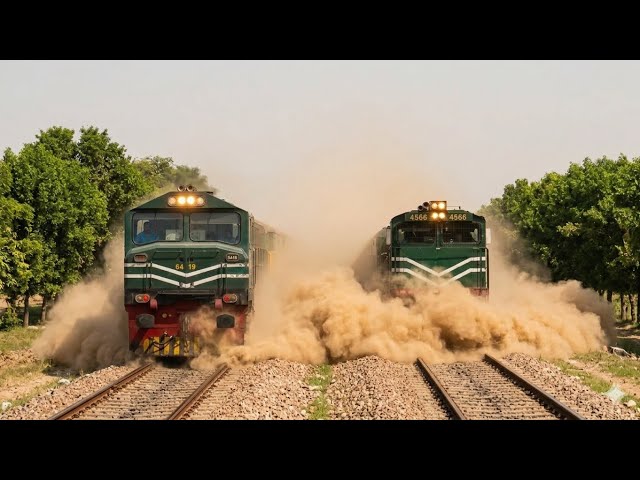 Pakistan’s Fastest Trains Compilation | Jaffar Express Wins the Race!|ٹرینوں کی دوڑجعفر کی جیت|