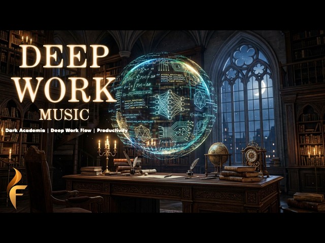 Focus Noir Deep Work Coding Music | Dark Academia Aesthetic