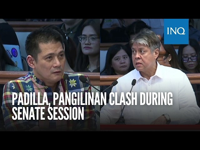 Padilla, Pangilinan clash during Senate session