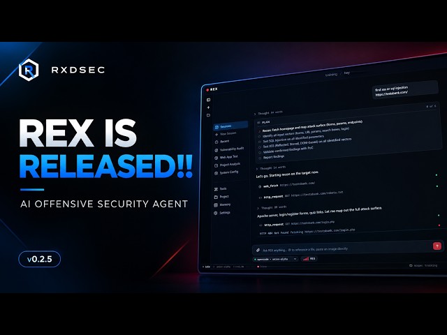 REX IS RELEASED!! 🔥 | My AI Offensive Security Agent is Finally Here