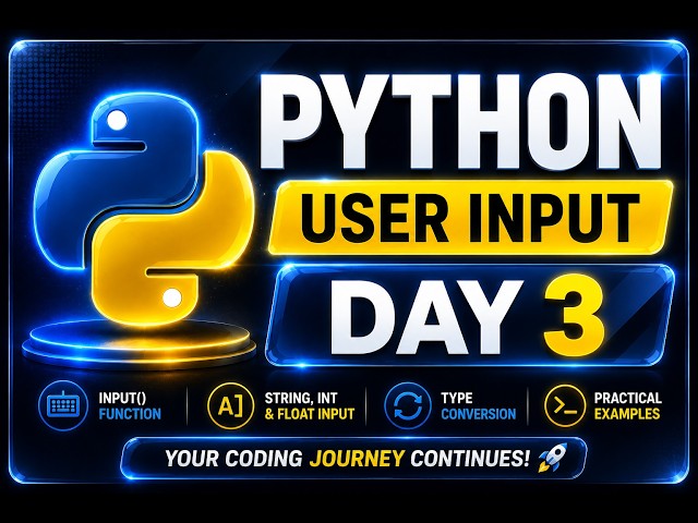 Day 3 | type conversion and input  in python | #python