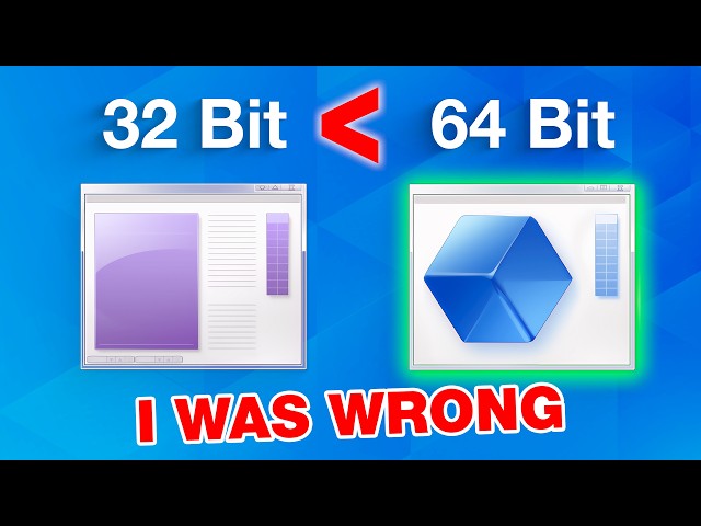 The TRUTH About 32-Bit vs 64-Bit Performance 