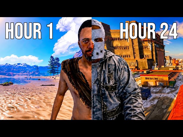 I Played Solo Rust For 24 Hours Straight... - Rust Console Edition