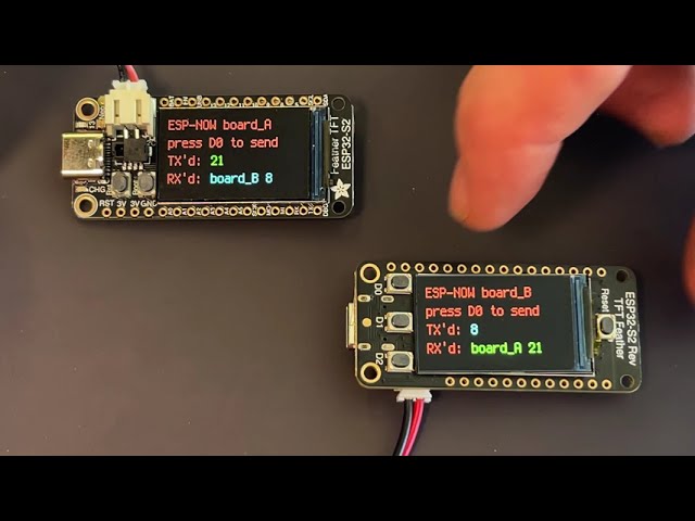 ESP-NOW transceiver demo in CircuitPython