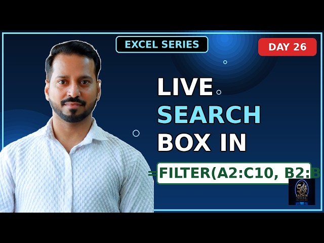 Excel Dynamic Search Engine: Filter Data Live as You Type!