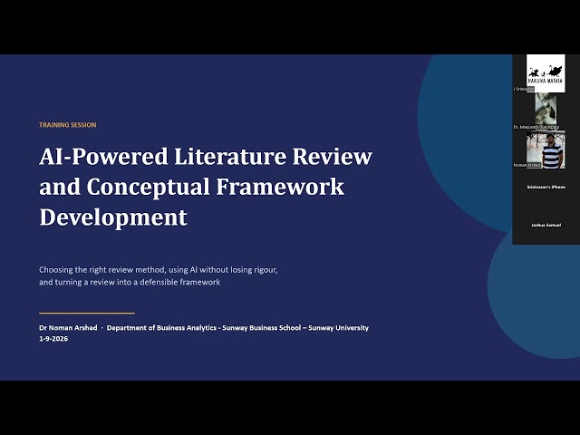 Day 2 AI Powered Literature Review and Conceptual Framework Development