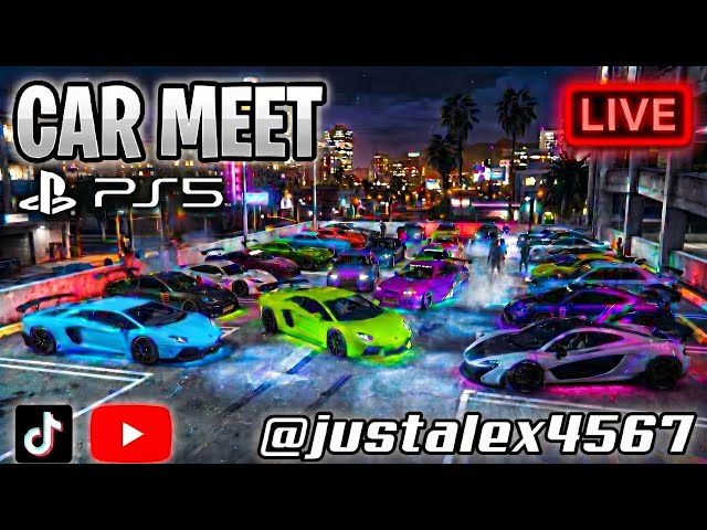 LIVE GTA 5 ONLINE CarMeet/CutUps/DragRacing And More | PS5 (JOIN UP)