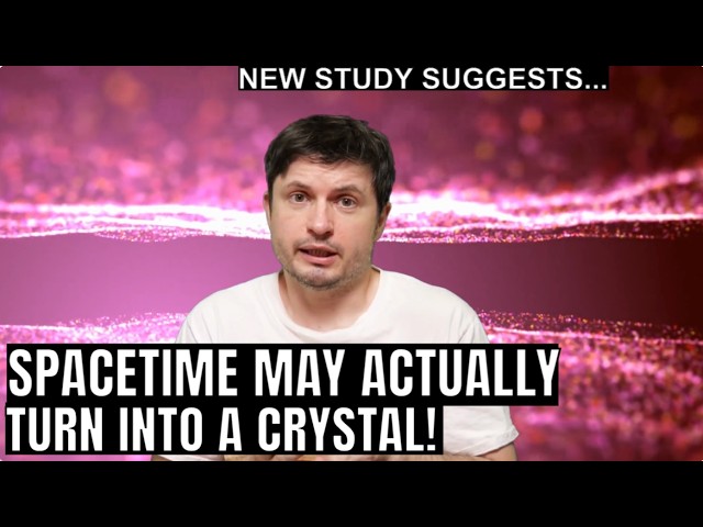 Study Suggests Spacetime Can Crystallize Possibly Solving Several Mysteries
