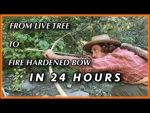 PRIMITIVE BOW HACK | SEASONED BOW IN 1 DAY