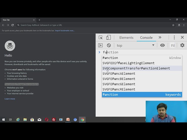 Using Chrome Developer Tools for Running JavaScript