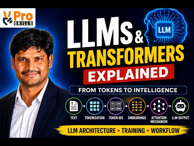 LLMs & Transformers Explained | Tokenization, Embeddings & Attention Mechanism | GenAI Course