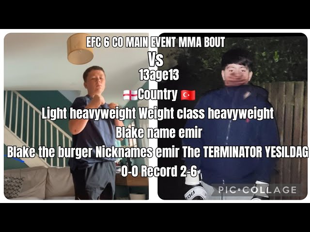 EFC 6 CO MAIN EVENT MMA BOUT
