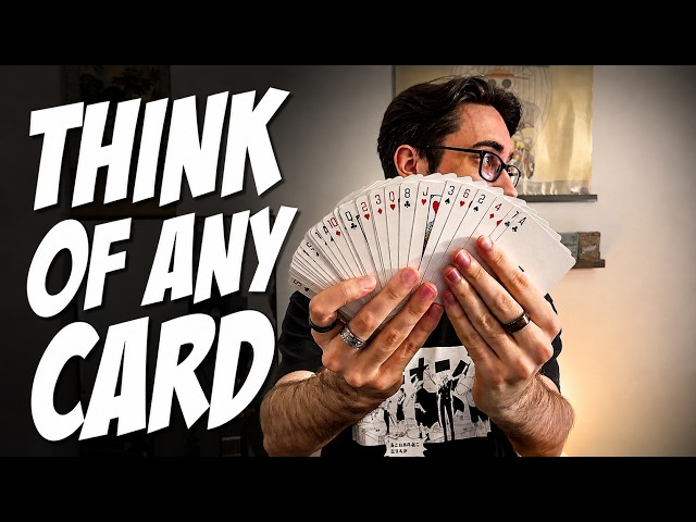 Easiest Mind Reading Card Trick - Tutorial! (No Setup + No Force)