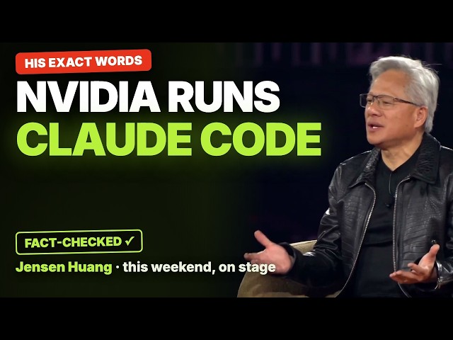 Jensen Huang: “Claude Code Autonomously Running All Over NVIDIA” — 7 Moments That Matter
