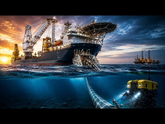 HOW OFFSHORE PIPELINES ARE INSTALLED: Inside Sapura 3500 | Mighty Ships
