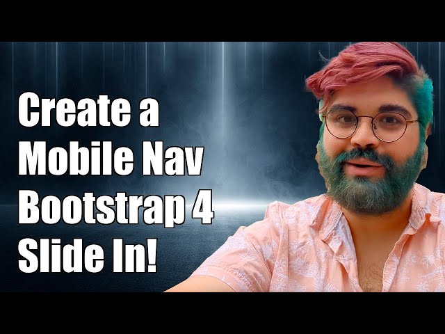 How to Create a Bootstrap 4 Mobile Navbar That Slides In from the Left