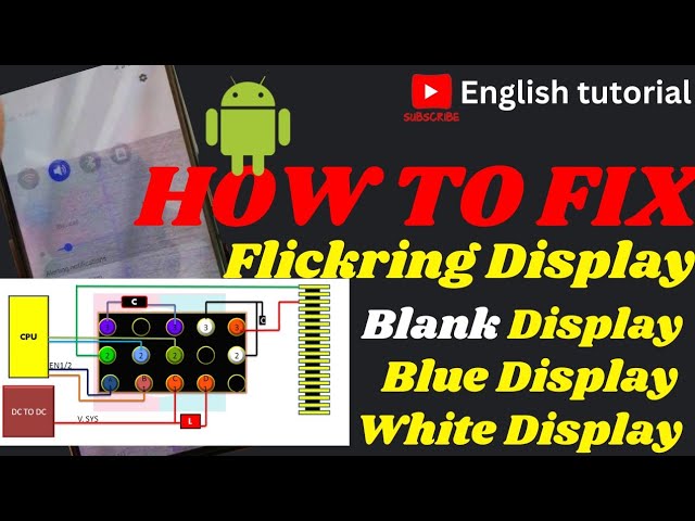 How to fix no Display No Graphics Problem in  Mobile phone.How To Testing+Repair+Bypass LCD IC.