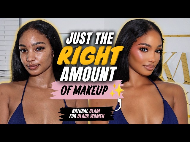 The PERFECT Natural Glam Makeup Tutorial for Black Women | Beginner Friendly
