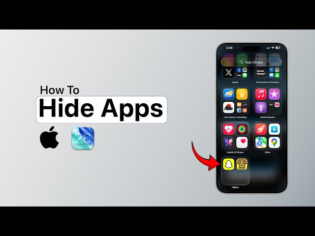 How to Hide Apps on iPhone in iOS 26?