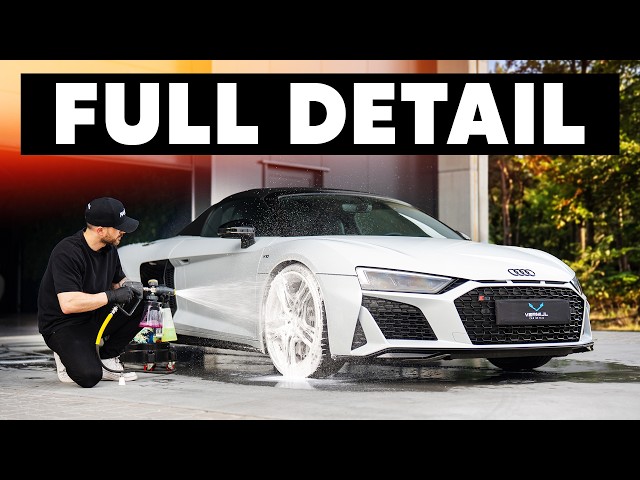 Satisfying Detail of an Audi R8 V10 - Wash, Polish, PPF & Coating