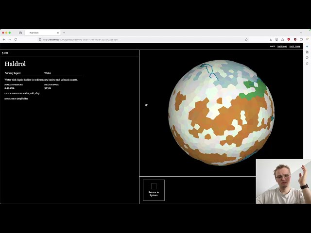 Sci-fi browser game proof of concept | LLM gamedev #1
