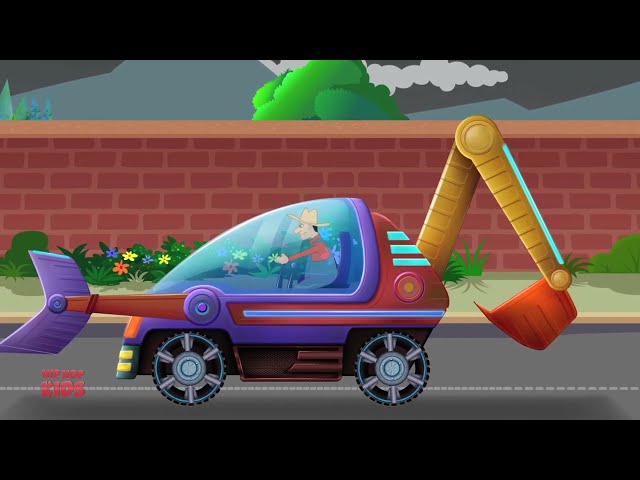 Backhoe Loader Truck, Formation And Uses Car Video For Children