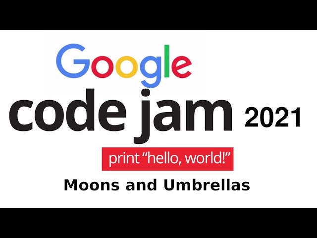 Google Codejam Qualification Round 2021: Moons and Umbrellas