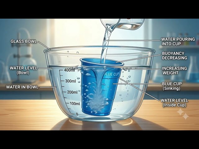 floating cup experiment
