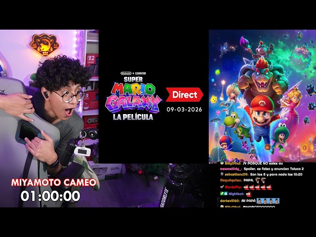 JV REACCIONA ULTIMO TRAILER MARIO GALAXY MOVIE// AHORA SI CAMEO DE MIYAMOTO Y REINA ABEJA