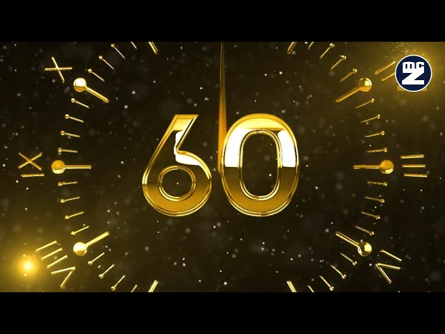 ✨ New Year 2026 Countdown • 60s Cinematic Golden Clock Intro for Midnight Moment