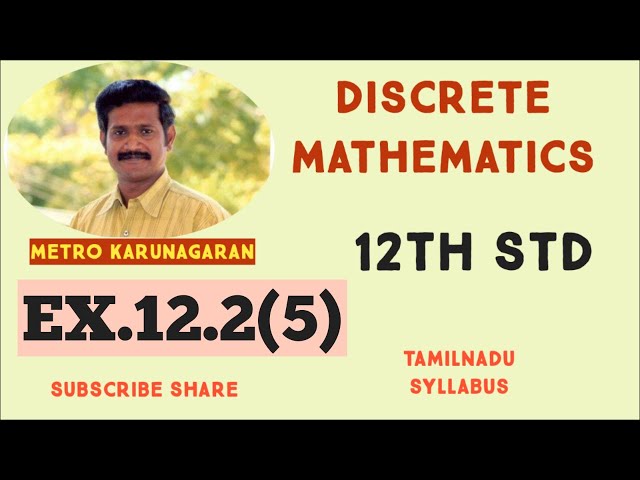 12th Std Maths Ex. 12.2 (5) Write the converse, inverse, and contrapositive of each of the follow...