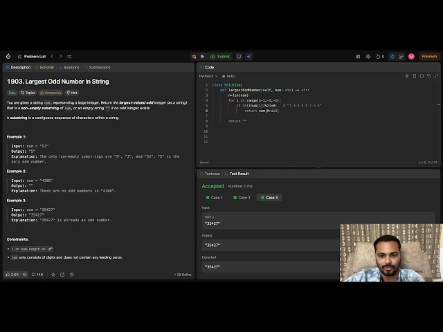 🚀 Day 24/200 Live DSA in Python | Remove Outermost Parentheses | Everyday 11 PM 🔴