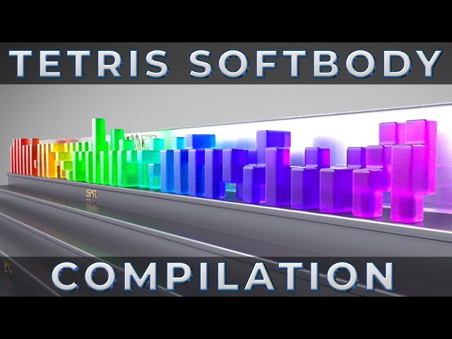 Tetris Softbody Compilation ASMR
