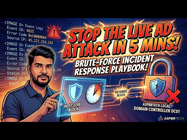 How to Stop a Live Active Directory Brute Force Attack in 5 Minutes