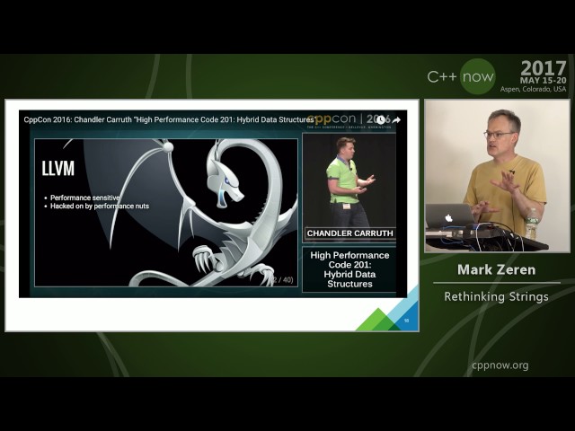 C++Now 2017: Mark Zeren “Rethinking Strings"