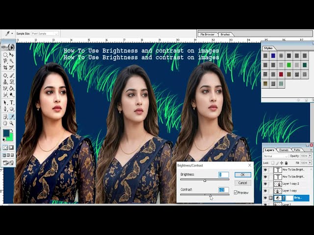 Effective Way: How to use brightness and contrast on images