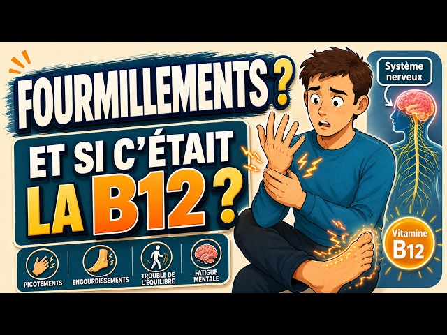 VITAMINE B12 ET NERFS : les signes neurologiques qui peuvent apparaître avant l’anémie