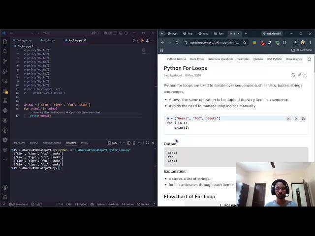 Day 5 – Loops in Python | for Loop, while Loop & Nested Loops | English + Hinglish